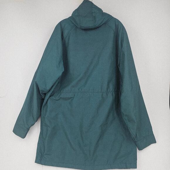 Vintage Lands' End Hooded Utility Field Chore Barn Jacket Forest Green 2X 3798 - Picture 2 of 9